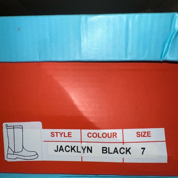 Modern Rush Womens Jacklyn Rain Boots in Black New In Box - Picture 14 of 14